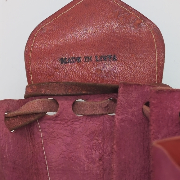 Vintage Taureg Expandable Bag Purse Wallet Embroidery Detail Made In  Lybia - Picture 9 of 9